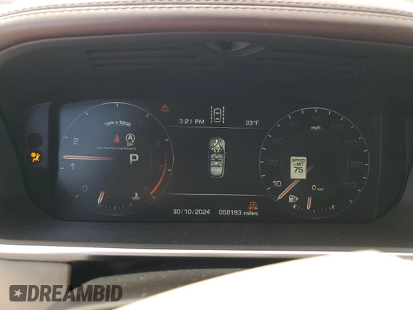 2016 Land Rover Range Rover with VIN SALGW3EF7GA296739, listed as a Copart auction lot 77678794 with 58,193 mi miles and Salvage title. Bid and sale history available at DreamBid. Image 9.