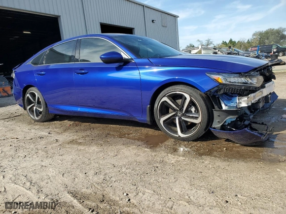 2020 Honda Accord Sedan Sport with VIN 1HGCV1F32LA087907, listed as a Copart auction lot 49110205 with 34,255 mi miles and Non Repairable. Bid and sale history available at carsss.com. Image 4.