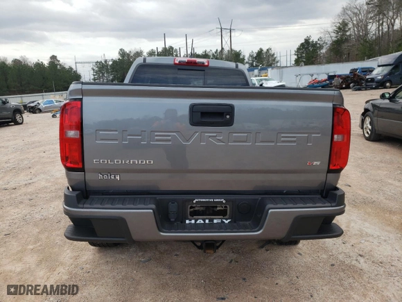 2021 Chevrolet Colorado 2WD LT with VIN 1GCGSCEN1M1147815, listed as a Copart auction lot 49867215 with 30,609 mi miles and Salvage Title. Bid and sale history available at carsss.com. Image 6.