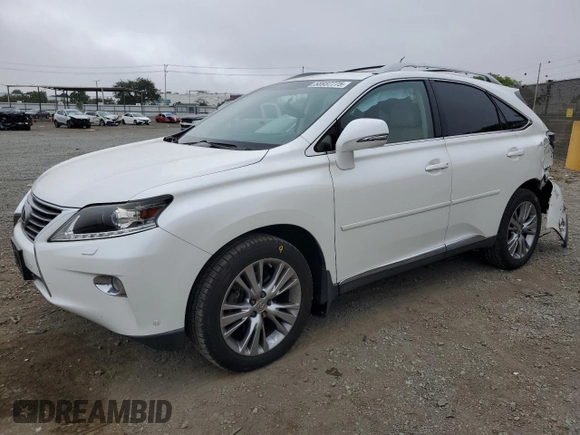 2014 Lexus RX 350 with VIN JTJBK1BA6E2461484, listed as a Copart auction lot 58937775 with 95,704 mi miles and Salvage title. Bid and sale history available at DreamBid. Image 1.