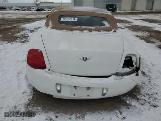 2007 Bentley Continental GT with VIN SCBDR33W37C050699, listed as a Copart auction lot 82373714 with 0 mi miles and Clean Title. Bid and sale history available at carsss.com. Image 6.