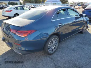 2021 Mercedes-Benz CLA with VIN W1K5J4HB6MN158079, listed as a Copart auction lot 80129504 with 15,222 mi miles and Salvage Title. Bid and sale history available at carsss.com. Image 3.