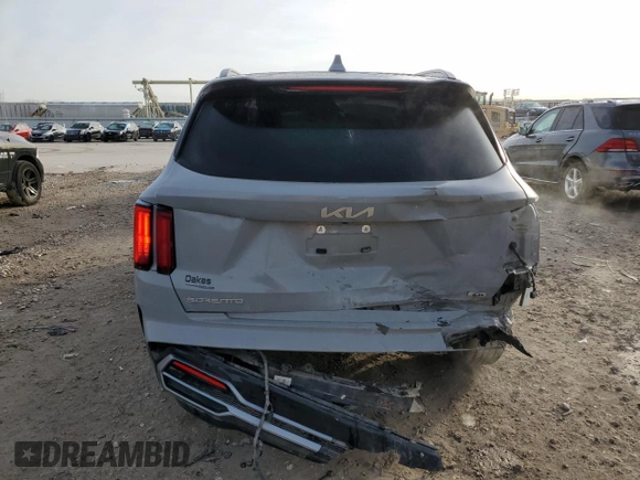 2023 Kia Sorento X-Line SX Prestige with VIN 5XYRKDLF1PG229431, listed as a Copart auction lot 85268994 with 36,577 mi miles and Salvage Title. Bid and sale history available at DreamBid. Image 6.