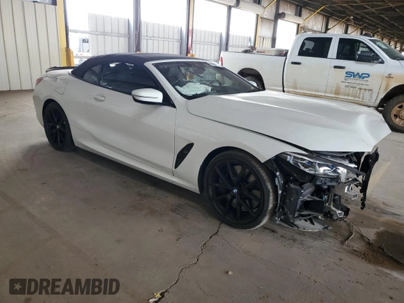 2019 BMW 8 Series M850i xDrive with VIN WBAFY4C53KBX39806, listed as a Copart auction lot 52858694 with 0 mi miles. Bid and sale history available at carsss.com. Image 4.