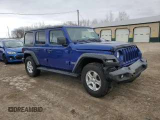 2018 Jeep Wrangler Unlimited Sport z VIN 1C4HJXDN3JW332396, wystawiony jako Copart lot #50386745 z przebiegiem 113 743 mil mil oraz Szkoda całkowita • Salvage title. Historia ofert i sprzedaży dostępna na DreamBid. Obrazek 4.