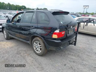 2005 BMW X5 3.0i with VIN 5UXFA13505LY12648, listed as a IAAI auction lot 42144830 with 189,271 mi miles. Bid and sale history available at carsss.com. Image 3.