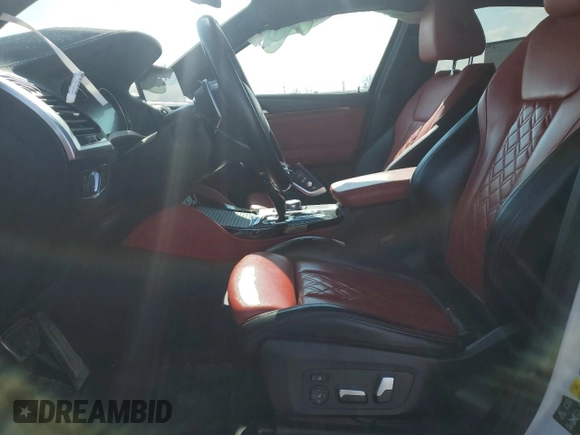 2019 BMW X4 M40i with VIN 5UXUJ5C58KLA93517, listed as a Copart auction lot 51622125 with 127,828 mi miles and Salvage title. Bid and sale history available at DreamBid. Image 7.