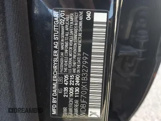 2001 Mercedes-Benz E-Class with VIN WDBJF70JX1B327997, listed as a Copart auction lot 87650175 with 268,045 mi miles and Salvage Title. Bid and sale history available at carsss.com. Image 12.