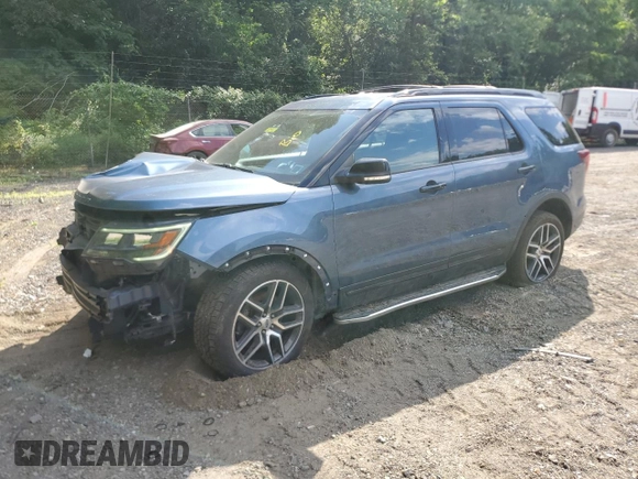 2019 Ford Explorer Sport with VIN 1FM5K8GT9KGB00263, listed as a Copart auction lot 61103165 with Not provided miles and Salvage title. Bid and sale history available at DreamBid. Image 1.