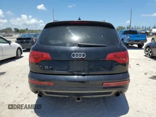 2011 Audi Q7 S line with VIN WA1DGAFE3BD006595, listed as a Copart auction lot 61010615 with 184,175 mi miles and Salvage title. Bid and sale history available at DreamBid. Image 6.