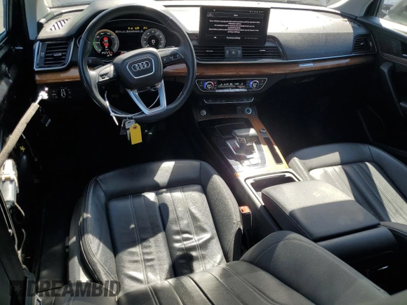 2021 Audi Q5 Premium with VIN WA1G2AFY0M2043639, listed as a Copart auction lot 60105855 with 63,458 mi miles and Salvage title. Bid and sale history available at DreamBid. Image 8.
