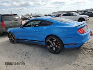 2022 Ford Mustang Mach 1 with VIN 1FA6P8R0XN5551110, listed as a Copart auction lot 43288855 with Not provided miles and Salvage title. Bid and sale history available at DreamBid. Image 2.