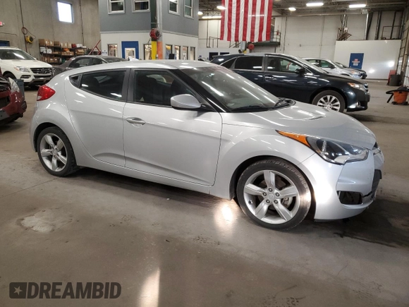 2014 Hyundai Veloster with VIN KMHTC6AD3EU212217, listed as a Copart auction lot 76396874 with 156,718 mi miles and Salvage Title. Bid and sale history available at carsss.com. Image 4.