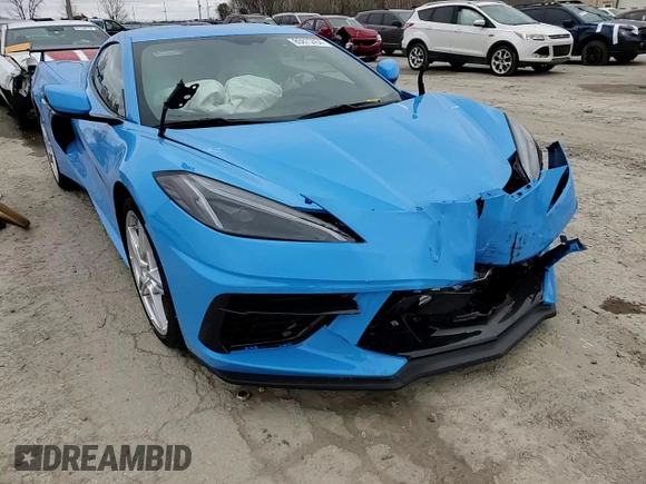 2022 Chevrolet Corvette 1LT with VIN 1G1YA2D4XN5110615, listed as a Copart auction lot 80873454 with 20,895 mi miles and Salvage Title. Bid and sale history available at carsss.com. Image 13.