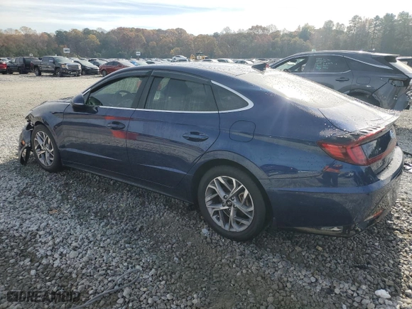 2021 Hyundai Sonata SEL with VIN 5NPEL4JA7MH105722, listed as a Copart auction lot 82770554 with 77,593 mi miles and Salvage Title. Bid and sale history available at carsss.com. Image 2.