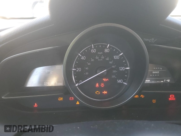 2018 Mazda CX-3 Sport with VIN JM1DKDB76J0313519, listed as a Copart auction lot 80766094 with 84,167 mi miles and Salvage Title. Bid and sale history available at DreamBid. Image 9.
