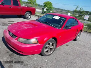 2002 Ford Mustang GT Deluxe with VIN 1FAFP42X42F103211, listed as a IAAI auction lot 42015683 with 210,545 mi miles. Bid and sale history available at carsss.com. Image 2.