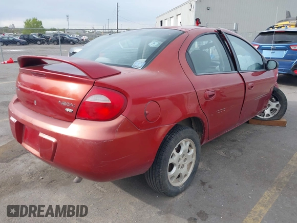 2004 Dodge Neon SXT with VIN 1B3ES56C04D504384, listed as a IAAI auction lot 41988581 with 166,602 mi miles. Bid and sale history available at carsss.com. Image 4.