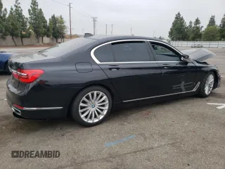 2018 BMW 7 Series 740i with VIN WBA7E2C56JG741911, listed as a Copart auction lot 63716373 with 45,059 mi miles. Bid and sale history available at carsss.com. Image 3.