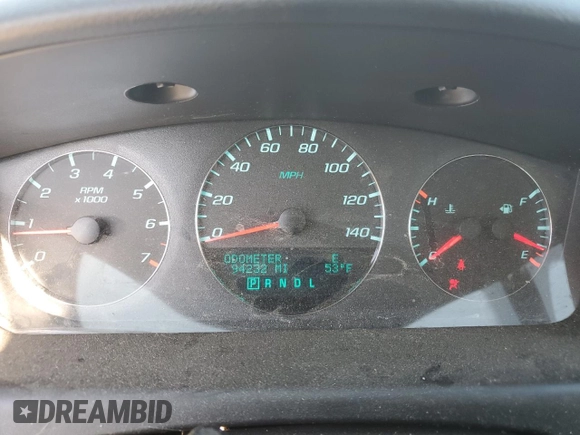 2012 Chevrolet Impala LT Fleet with VIN 2G1WG5E31C1327787, listed as a Copart auction lot 55672765 with 94,232 mi miles and Salvage Title. Bid and sale history available at DreamBid. Image 9.