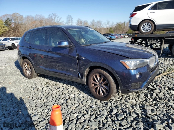 2016 BMW X3 xDrive28i with VIN 5UXWX9C54G0D73409, listed as a Copart auction lot 50965515 with 82,478 mi miles and Salvage Title. Bid and sale history available at carsss.com. Image 4.
