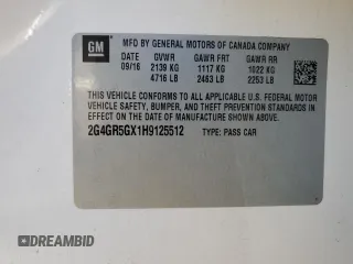 2017 Buick Regal Premium II with VIN 2G4GR5GX1H9125512, listed as a Copart auction lot 81146814 with 69,692 mi miles and Salvage Title. Bid and sale history available at carsss.com. Image 14.