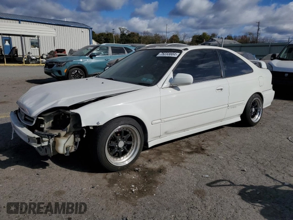 2000 Honda Civic EX with VIN 1HGEJ8241YL019024, listed as a Copart auction lot 75233004 with 159,719 mi miles and Salvage Title. Bid and sale history available at carsss.com. Image 1.