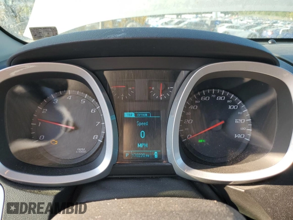 2013 Chevrolet Equinox LS z VIN 2GNALBEK6D6157814, wystawiony jako Copart lot #71841404 z przebiegiem 170 220 mil mil oraz Szkoda całkowita • Salvage title. Historia ofert i sprzedaży dostępna na DreamBid. Obrazek 9.