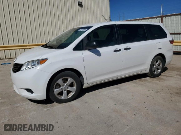 2017 Toyota Sienna L with VIN 5TDZZ3DCXHS890616, listed as a Copart auction lot 47274855 with 43,438 mi miles and Salvage Title. Bid and sale history available at DreamBid. Image 1.