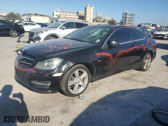 2012 Mercedes-Benz C 250 with VIN WDDGJ4HB6CF764290, listed as a Copart auction lot 83024974 with Not provided miles and Salvage title. Bid and sale history available at DreamBid. Image 1.