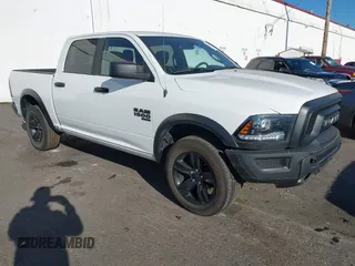 2024 Ram 1500 Classic Warlock with VIN 1C6RR7LG7RS124354, listed as a IAAI auction lot 41450755 with 21,403 mi miles. Bid and sale history available at carsss.com. Image 1.
