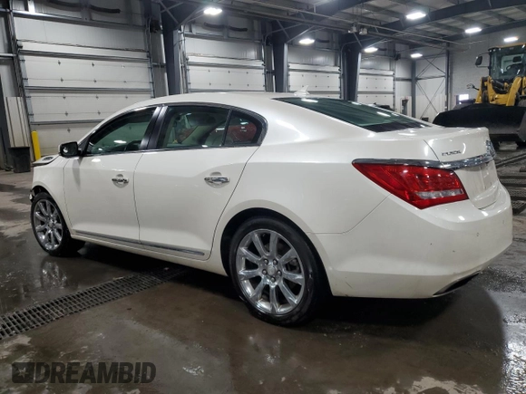 2014 Buick LaCrosse Premium I with VIN 1G4GD5G39EF110304, listed as a Copart auction lot 57483285 with 127,301 mi miles and Salvage title. Bid and sale history available at DreamBid. Image 2.