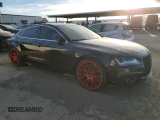 2012 Audi A7 Prestige with VIN WAUSGAFC8CN015376, listed as a Copart auction lot 41500135 with 109,981 mi miles and Salvage title. Bid and sale history available at DreamBid. Image 4.