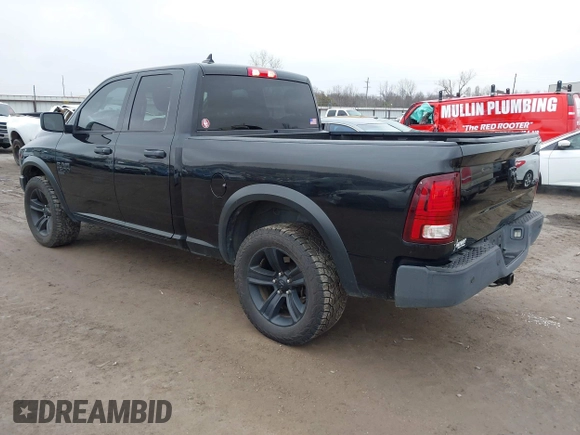 2021 Ram 1500 Classic Warlock with VIN 1C6RR7GG1MS505815, listed as a IAAI auction lot 41498811 with 91,884 mi miles. Bid and sale history available at carsss.com. Image 3.