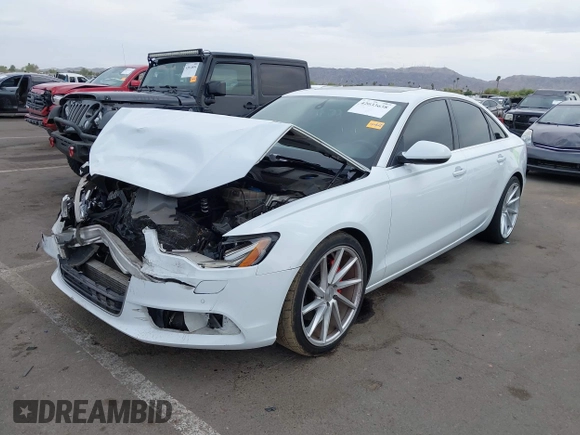 2015 Audi A6 2.0T Premium Plus with VIN WAUGFAFC7FN010019, listed as a IAAI auction lot 42033638 with 1 mi miles. Bid and sale history available at carsss.com. Image 17.