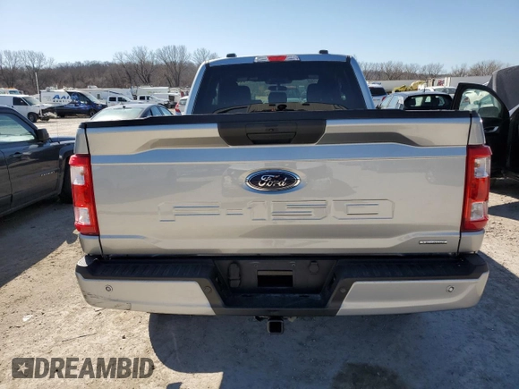 2022 Ford F-150 XL with VIN 1FTEX1EP7NKE51130, listed as a Copart auction lot 48245825 with 35,900 mi miles and Salvage title. Bid and sale history available at DreamBid. Image 6.