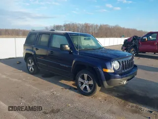 2017 Jeep Patriot High Altitude with VIN 1C4NJRFB5HD155213, listed as a IAAI auction lot 41887573 with 76,959 mi miles and . Bid and sale history available at DreamBid. Image 1.