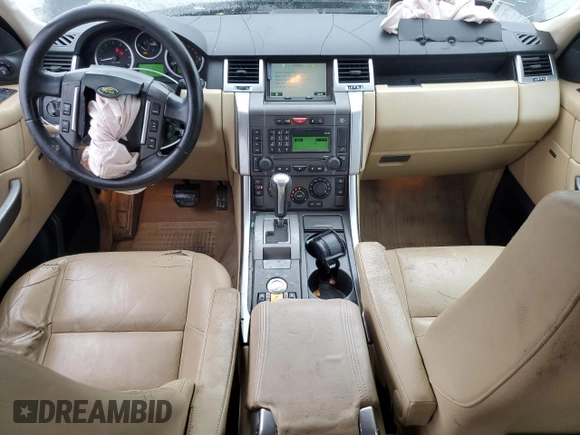 2007 Land Rover Range Rover Sport HSE with VIN SALSF254X7A114793, listed as a Copart auction lot 43034225 with 243,943 mi miles and Salvage title. Bid and sale history available at DreamBid. Image 8.
