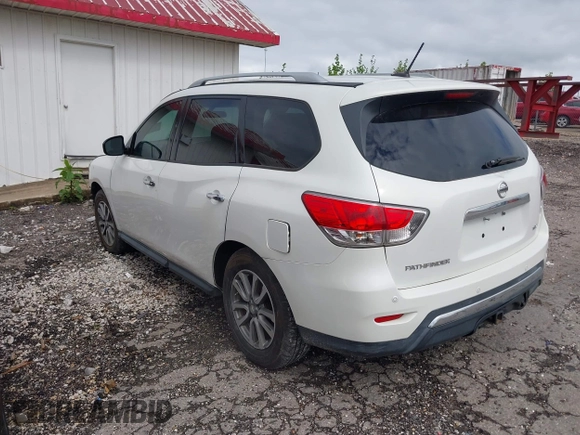 2014 Nissan Pathfinder SL with VIN 5N1AR2MN1EC617999, listed as a IAAI auction lot 42224316 with 93,215 mi miles and . Bid and sale history available at DreamBid. Image 3.