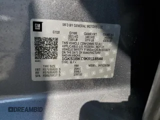 2019 GMC Yukon SLT with VIN 1GKS1BKC9KR118544, listed as a Copart auction lot 75508794 with 15,026 mi miles and Non Repairable. Bid and sale history available at carsss.com. Image 14.