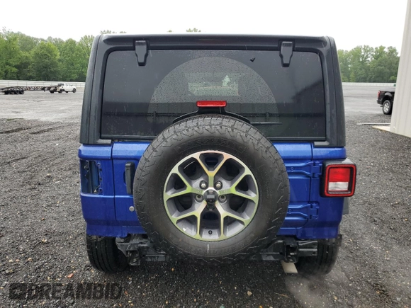 2018 Jeep Wrangler Unlimited Sport with VIN 1C4HJXDG3JW292810, listed as a Copart auction lot 57672705 with 106,378 mi miles and Salvage title. Bid and sale history available at DreamBid. Image 6.