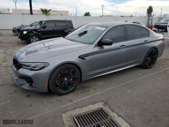 2023 BMW M5 with VIN WBS83CH05PCM79470, listed as a Copart auction lot 67371803 with 3,923 mi miles. Bid and sale history available at carsss.com. Image 1.