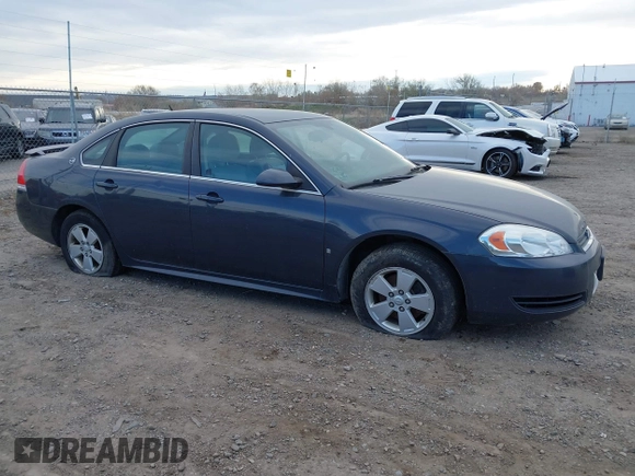 2009 Chevrolet Impala LT with VIN 2G1WT57K491196640, listed as a IAAI auction lot 38063789 with Not Provided miles and . Bid and sale history available at DreamBid. Image 1.