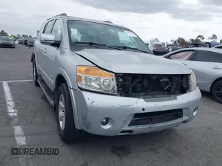 2008 Nissan Armada SE z VIN 5N1AA08D28N611750, wystawiony jako IAAI lot #42039593 z przebiegiem 198 634 mil mil oraz . Historia ofert i sprzedaży dostępna na DreamBid. Obrazek 1.