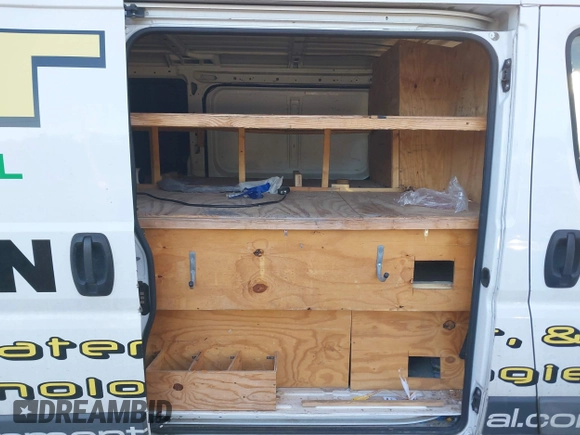 2018 Ram ProMaster Cargo with VIN 3C6TRVAG7JE107042, listed as a IAAI auction lot 40856879 with 250,956 mi miles and . Bid and sale history available at DreamBid. Image 8.