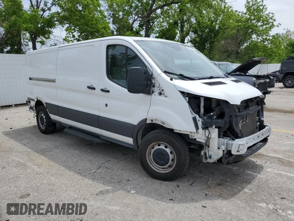 2018 Ford Transit with VIN 1FTYR2YM7JKB11758, listed as a Copart auction lot 56549705 with 104,015 mi miles and Salvage title. Bid and sale history available at DreamBid. Image 4.
