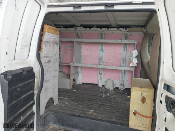 2012 Chevrolet Express Cargo Van with VIN 1GCWGFCA7C1103864, listed as a IAAI auction lot 39946545 with 167,720 mi miles. Bid and sale history available at carsss.com. Image 8.