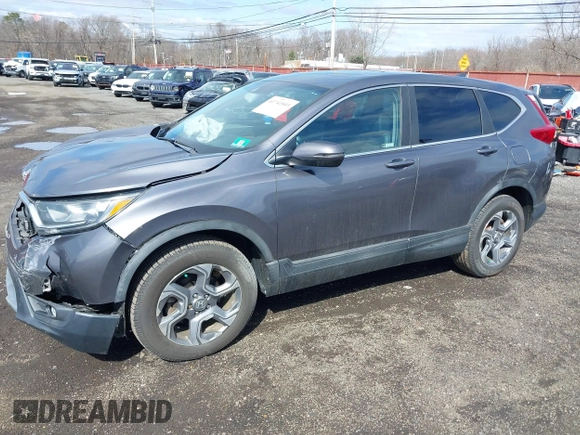 2018 Honda CR-V EX-L with VIN 7FARW2H87JE039574, listed as a IAAI auction lot 41741503 with 34,327 mi miles. Bid and sale history available at carsss.com. Image 2.