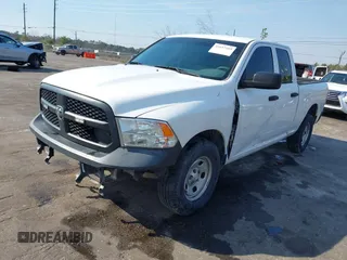 2018 Ram 1500 Tradesman with VIN 1C6RR6FG6JS347673, listed as a IAAI auction lot 41692169 with 121,631 mi miles and . Bid and sale history available at DreamBid. Image 17.