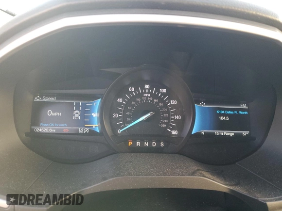 2021 Ford Edge SEL with VIN 2FMPK4J90MBA40902, listed as a Copart auction lot 52501675 with 24,520 mi miles and Salvage Title. Bid and sale history available at carsss.com. Image 9.